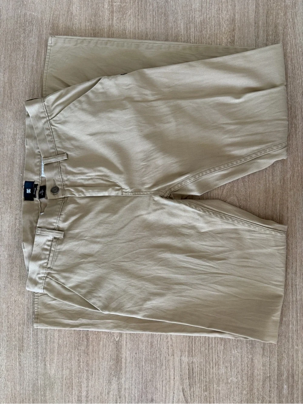DC Men’s Tan Chino Pants - Classic Straight Fit